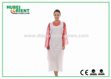 Waterproof PE Disposable Apron With Smooth Or Emboosed Surface Oil-Proof Kitchen Use Plastic Apron