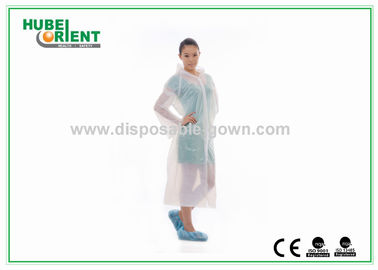 Waterproof Disposable PE Visitor Coat/Transparent Plastic PE Disposable Visitor Coats