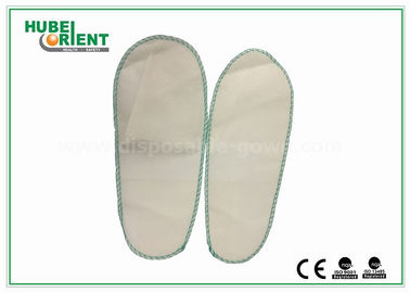 Non Woven Man / Ladies Bathroom Slippers , White Hotel Style Slippers CE Standard