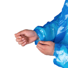 Waterproof Disposable Transparent PE Plastic Raincoat With Long Sleeves And Hood