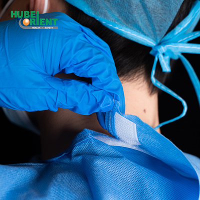High Protection Disposable Use Surgical Gown With AAMI PB70 Level-3 Standard