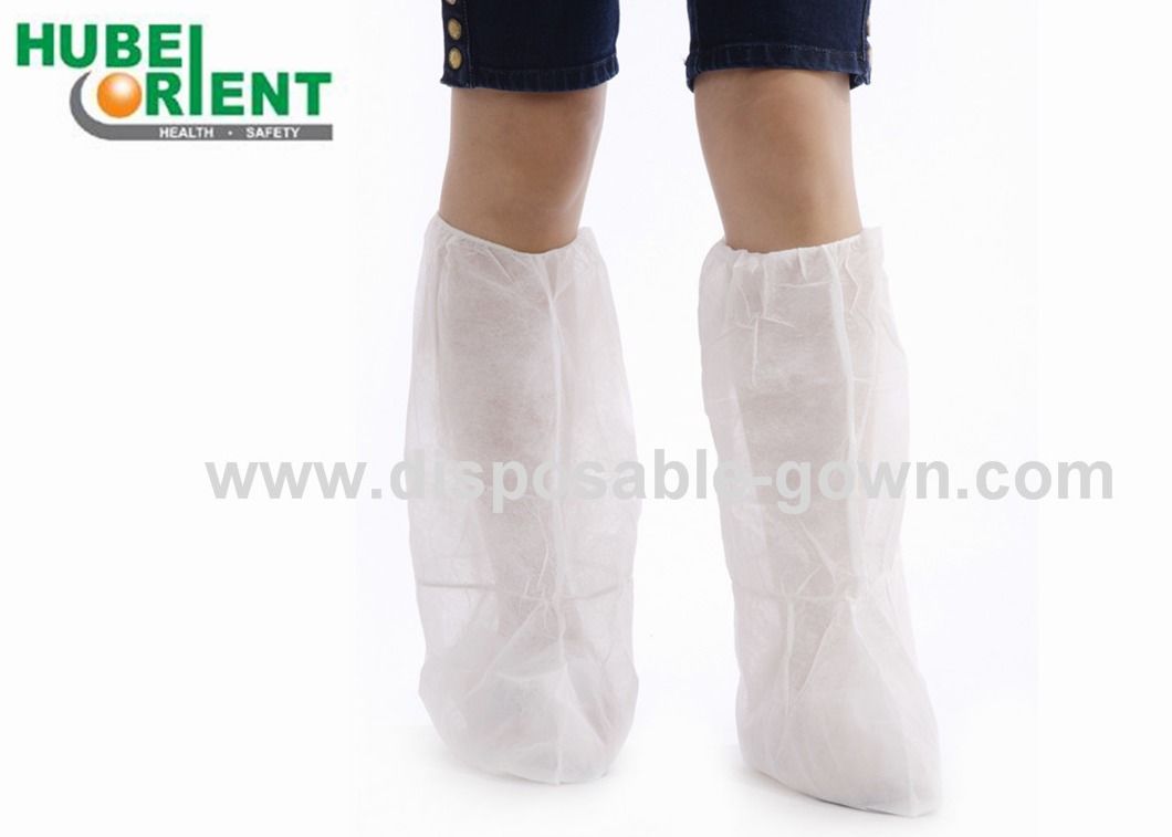 ISO13485 Nonwoven Disposable Boot Cover With Elastic Ankle