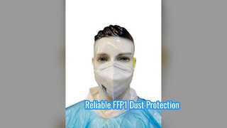 Maschera respiratoria pieghevole FFP1 Protezione antipolvere affidabile